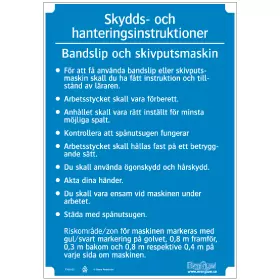 Bandslip och skivputsmaskin - A4 PVC
