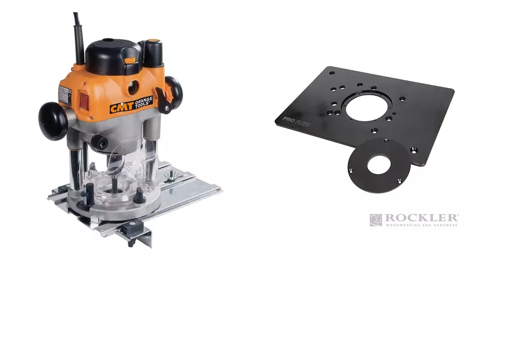 CMT7E handöverfräs 2400W + Rockler monteringsplatta