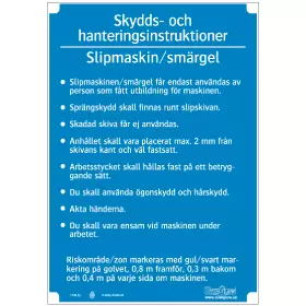 Slipmaskin och smärgel - A4 PVC