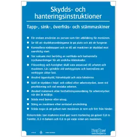 Tapp-, sink-, överfrä- och stämmaskiner - A4 PVC