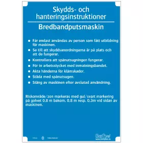 Bredbandputsmaskin - A4 PVC