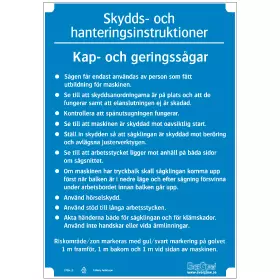 Kap- och Geringssåg - A4 PVC