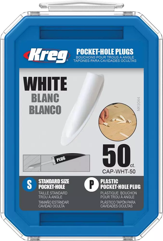 Kreg Standard Pocket-Hole Plugs - plastic, white, 50 pcs IGM
