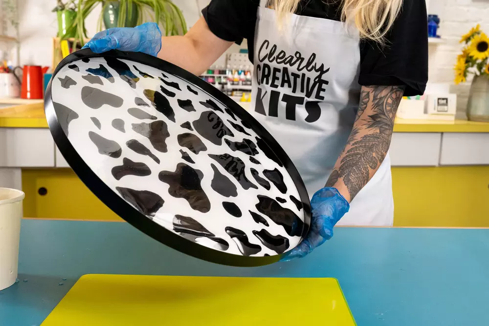 Clearly Creative Table KIT - Cow Print