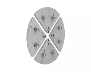 Teknatool Back faceplate segmenterad stor