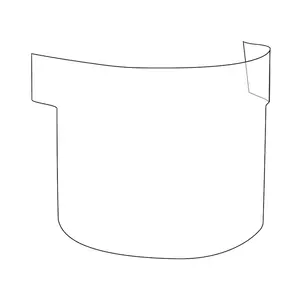 Avtagbar plastfilm 10-pack PowerCap® Infinity® PAPR