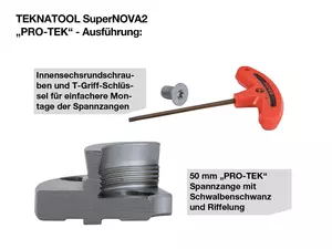 TEKNATOOL SuperNOVA2 PRO_TEK M33x3,5 Incl backar 50mm+25mm back+universalnyckel