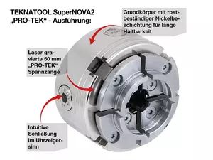 TEKNATOOL SuperNOVA2 PRO_TEK M33x3,5 Set för skålsvarvning (inkl trälåda)