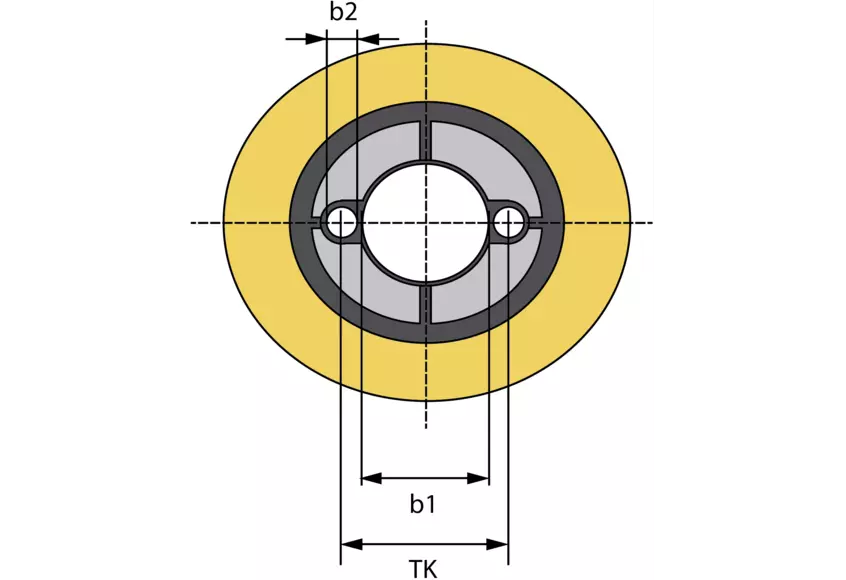 Feed roller Ø 120 mm, width 60 mm