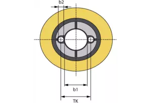 Feed roller Ø 120 mm, width 60 mm