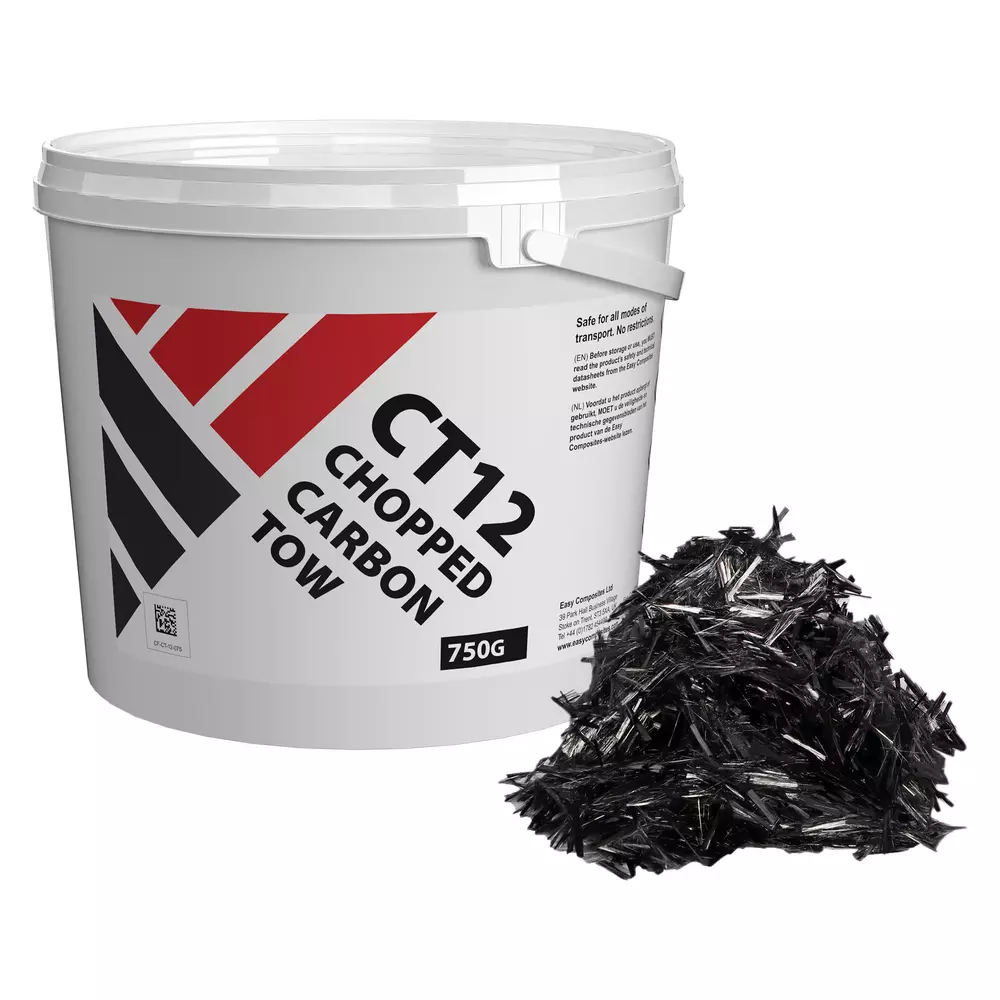 Hackad Kolfiber (12 mm) 750 gram