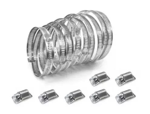 Slangklämma 3m x 8mm KIT - inkl. 8 lås