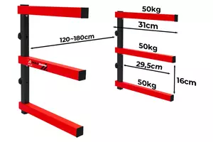 Holzmann Virkesställ HLR1 - 3 hyllplan - KAMPANJ