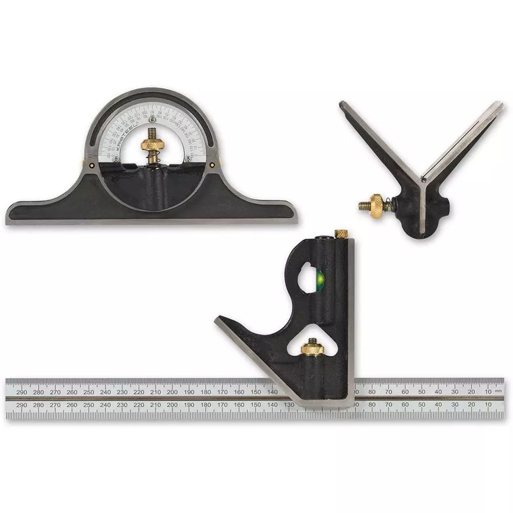 Axminster Kombinationsvinkel Set 4-delar (300mm)