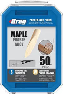 Kreg Standard Pocket-Hole Plugs - maple, 50 pcs IGM
