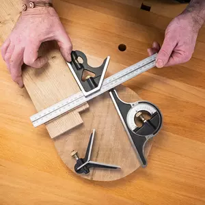 Axminster Kombinationsvinkel Set 4-delar (300mm)