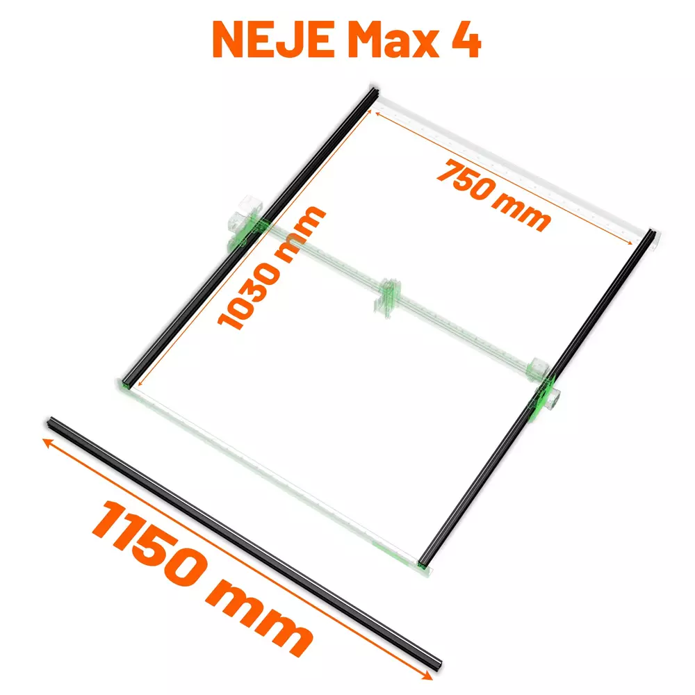 NEJE Förlängning 1030 X 750 mm för Max 4