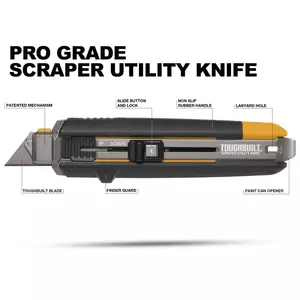 Toughbuilt 2in1 Universalkniv & Skrapa inkl. 5 blad
