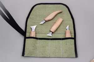 BeaverCraft Wood Carving Knife Set (4 knives in roll)