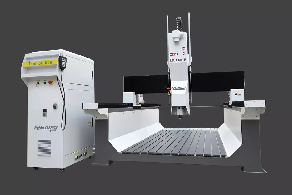 Rensi REU2030HZ CNC med hög Z-axel, Verktygsväxlare, T-spårsbord (2000 X 3000 mm)