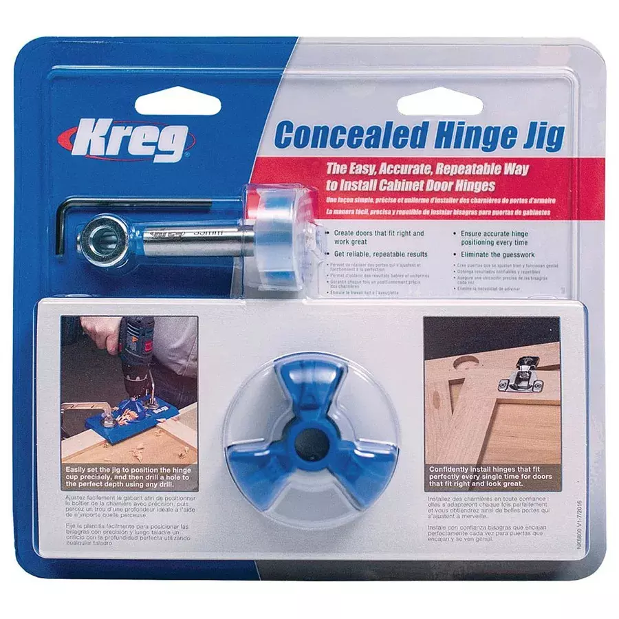 Kreg Concealed Hinge Jig / Jigg för borrning av grytgångjärn
