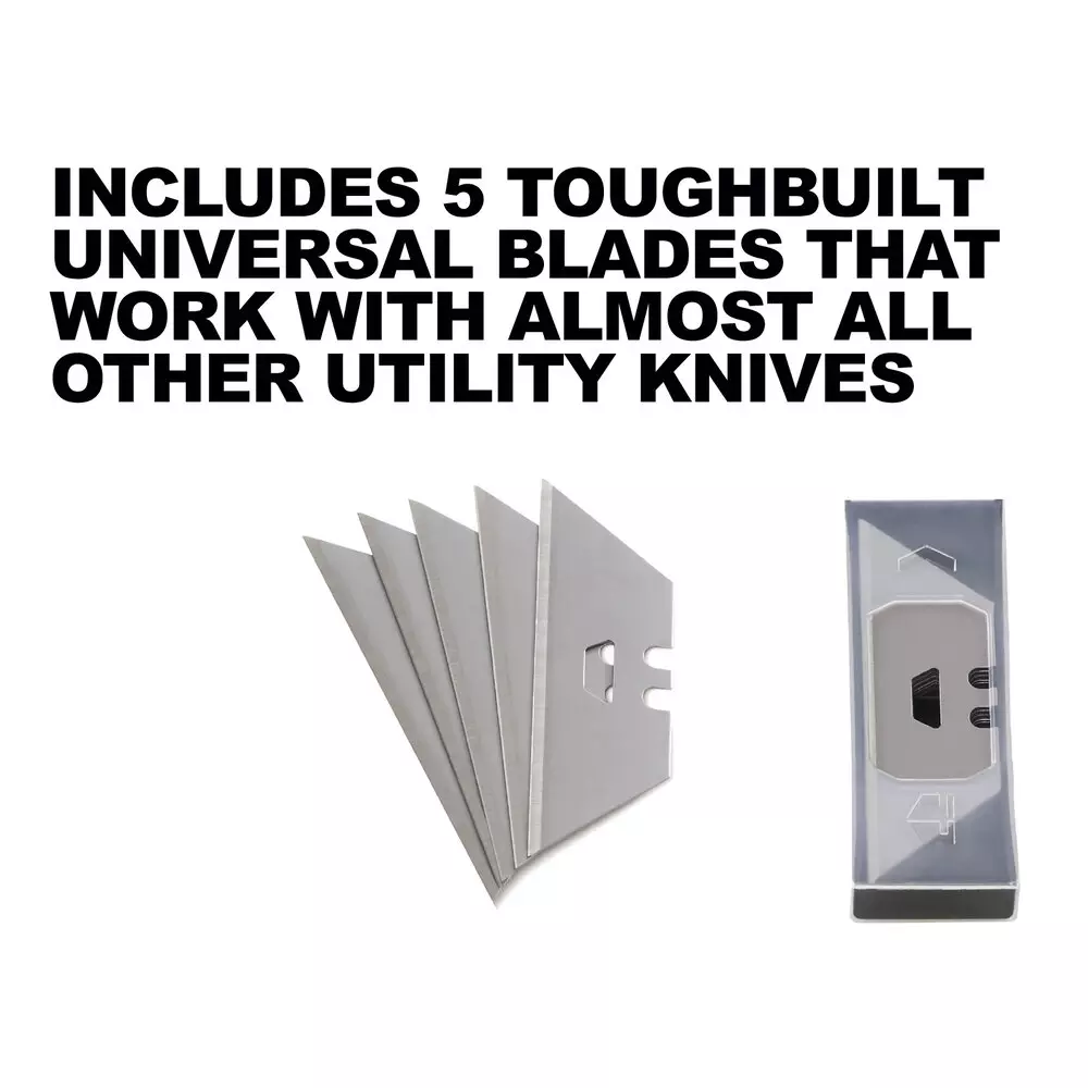 Toughbuilt 2in1 Universalkniv & Skrapa inkl. 5 blad
