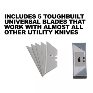 Toughbuilt 2in1 Universalkniv & Skrapa inkl. 5 blad