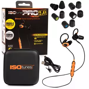 ISOTUNES Pro V2 Orange EN352 Öronproppar med bluetooth,vattentäta