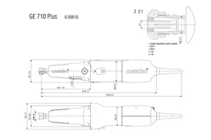 Metabo GE 710 PLUS Rakslip (710W)