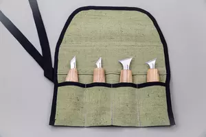 BeaverCraft Wood Carving Knife Set (4 knives in roll)