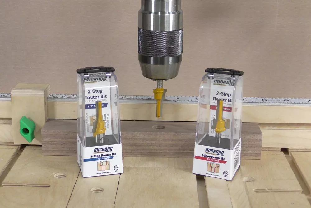 MicroJig Zeroplay 2-stegsfräs 12,7mm skaft (1/2