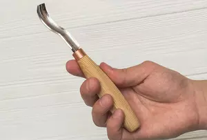 BeaverCraft K8a/14 Skölp kort böjd - svep 8 14mm