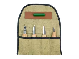 BeaverCraft S48 - Skedkarvning SET i tygrulle