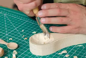 BeaverCraft K8a/14 Skölp kort böjd - svep 8 14mm
