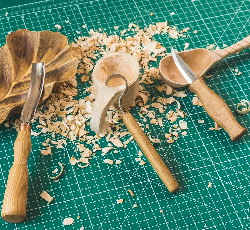 BeaverCraft S14 - Skedkarvning SET (med skölp)