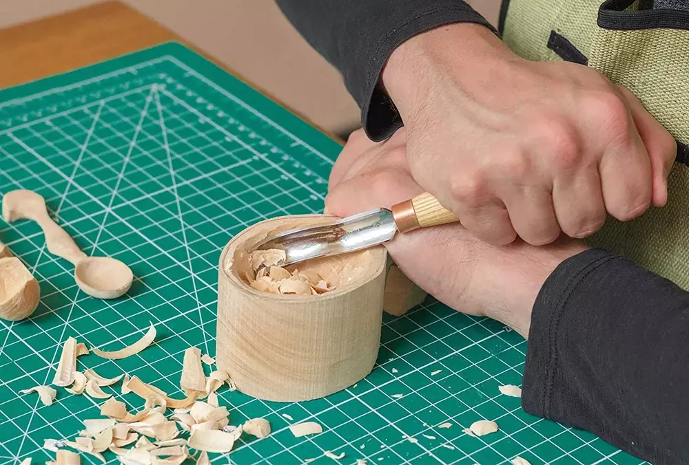 BeaverCraft K8a/14 Skölp kort böjd - svep 8 14mm
