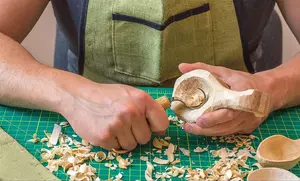 BeaverCraft S13 - Skedkarvning SET i tygrulle
