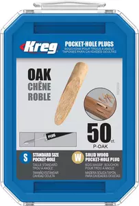 Kreg Standard Pocket-Hole Plugs - oak, 50 pcs IGM
