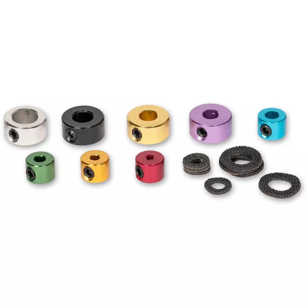 Axminster Borrstopp / Djupstopp (3-10 mm) SET 8-delar