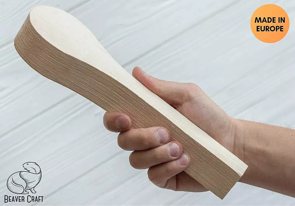 BeaverCraft B1 Träämne Lind för sked (260 x 65 x 40 mm)