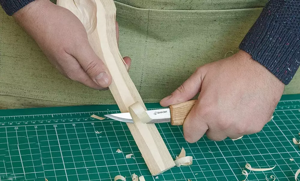 BeaverCraft S13 - Skedkarvning SET i tygrulle