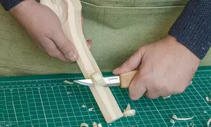 BeaverCraft S13 - Skedkarvning SET i tygrulle