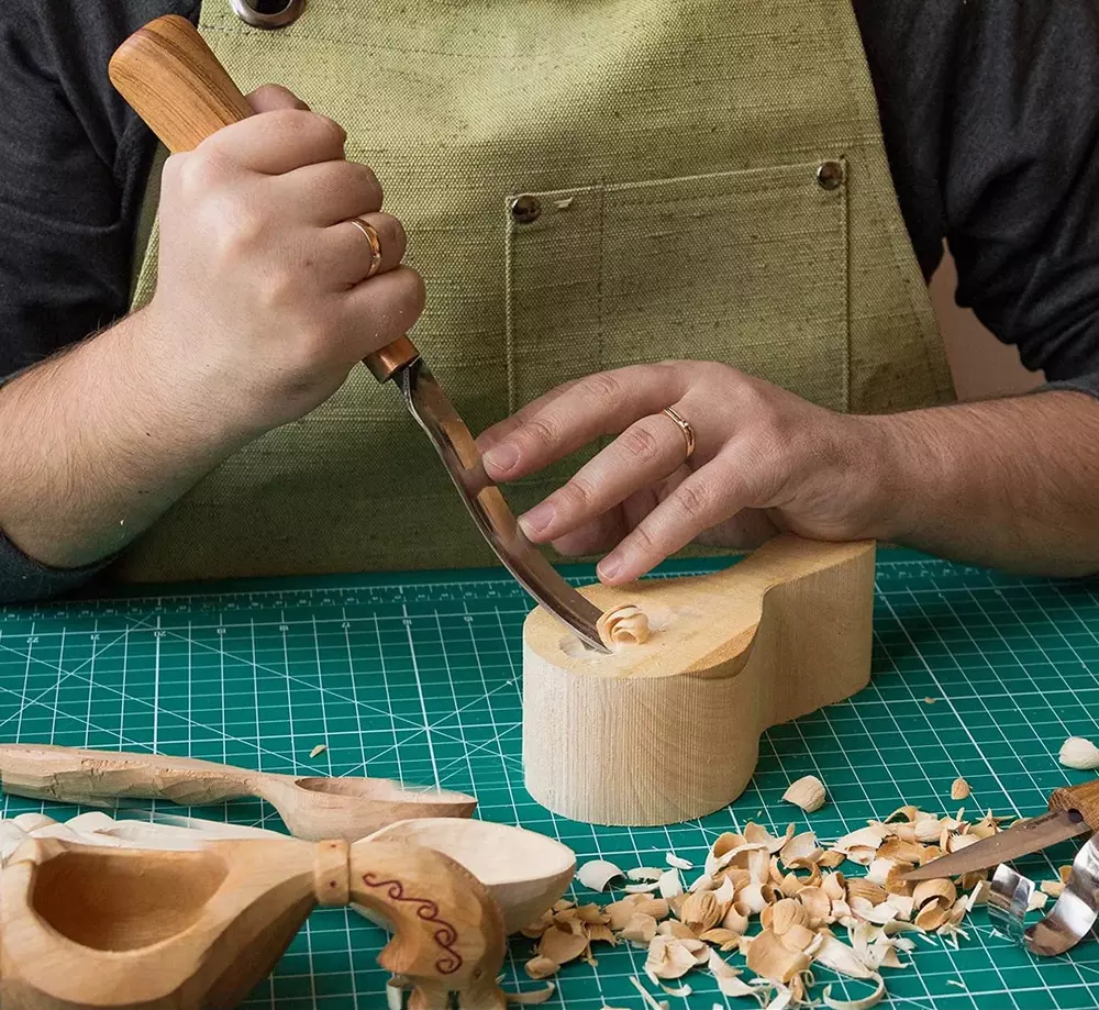 BeaverCraft S14 - Skedkarvning SET (med skölp)