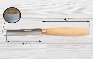 BeaverCraft K6L/15 Skölp lång böjd - svep 6L 15mm