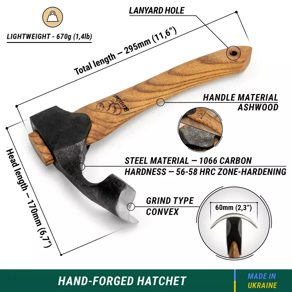 BeaverCraft AX2 – Tjäckelyxa / Compact Wood Carving Adze