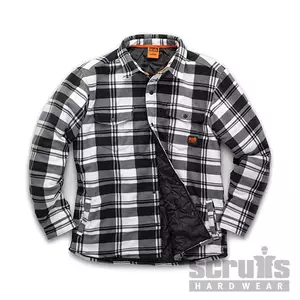 Scruffs vadderad arbetströja Svart/vit S-XXL