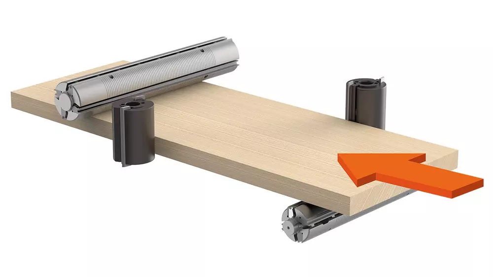 4-kutter  listhyvel PRO, steglös hast 3-15 m/min, EU , 3-fa Wood Mizer