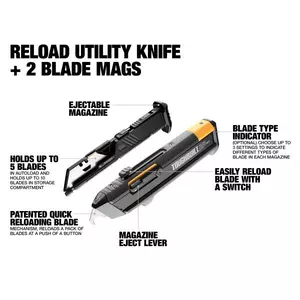 Toughbuilt Universalkniv inkl. 2 magasin