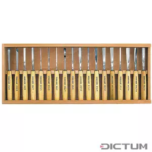 Pfeil® Kompakt Bildhuggarjärn Set 18-delar Dictum®