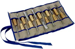 Pfeil® Bildhuggarjärn Set 12-delar Dictum®